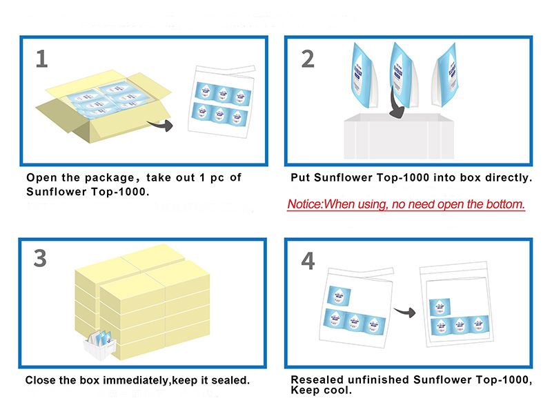 desiccant bag for warehouse usage of desiccant bag